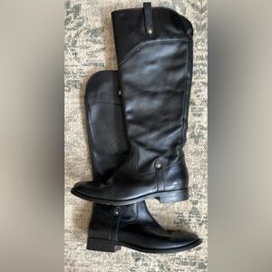 FRYE WOMen's Black Leather Boots 7 1/2